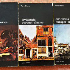 Civilizatia Europei clasice 3 Volume. Editura Meridiane, 1989 - Pierre Chaunu