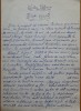 Manuscris Victor Eftimiu scris olograf: Ziua creste ! 6 pagini