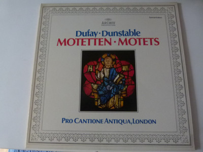 Motteten Dufay,Dunstable - Pro cantione antique , London foto