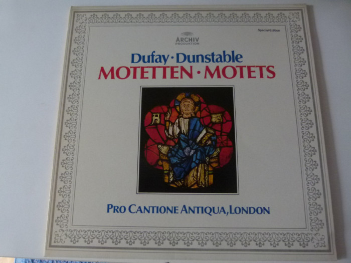 Motteten Dufay,Dunstable - Pro cantione antique , London