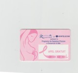 bnk card Cartele telefonice - Romania Romtelecom 2004 - Breast Cancer 3 (2nd Printing) - Col:RO-ROM-0263B