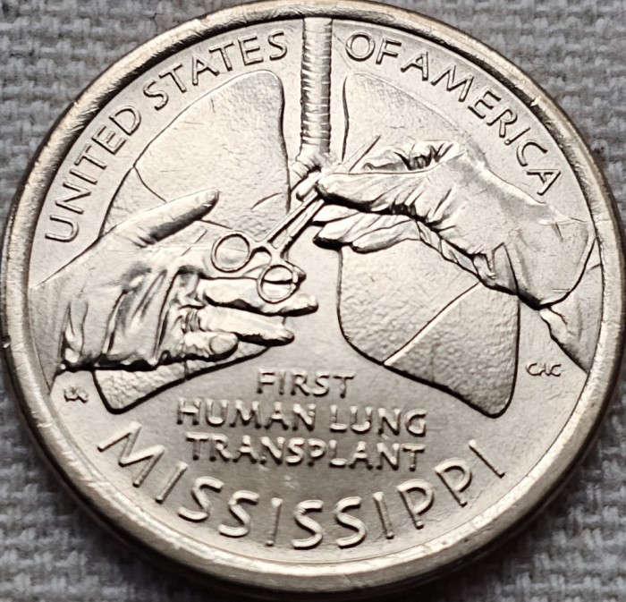 1 Dollar 2023 USA, Mississippi, Innovation , unc, lit.D
