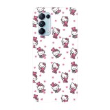 Husa compatibila cu Oppo A72, Viceversa, model Hello kitty bear pattern, Silicon, TPU, Transparent, Carcasa