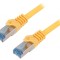 Patch cord S/FTP 6a Cu LSZH galben 1,5m