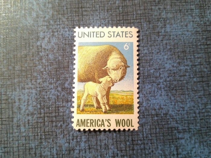 Timbru SUA 1971 America&#039;s wool - val. 6c / Fauna