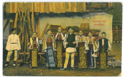 3357 - ETHNIC, Romania - old postcard - used - 1924 foto