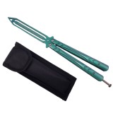 Cumpara ieftin Briceag fluture de antrenament IdeallStore&reg;, Missle Launch, otel inoxidabil, 24.5 cm, verde