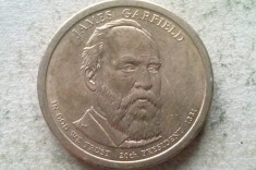 MONEDA 1 DOLLAR 2011-AMERICA (James A. Garfield) foto