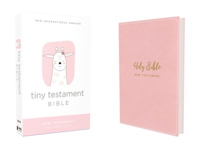 Niv, Tiny Testament Bible, New Testament, Leathersoft, Pink, Comfort Print foto