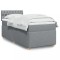 vidaXL Pat box spring cu saltea, gri deschis, 90x200 cm, textil 3288870