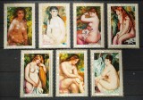 BC273, Guinea Ecuatoriala 1973, serie picturi Renoir, nuduri