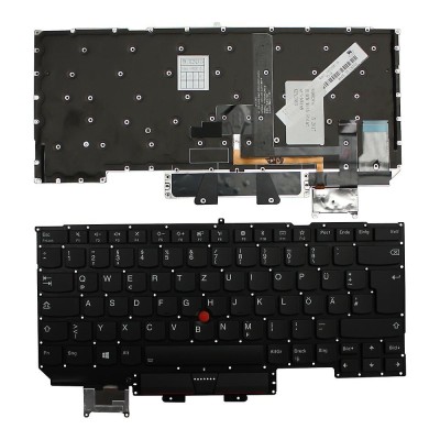 Tastatura Laptop, Lenovo, ThinkPad X1 Carbon 5th Gen Type 20HQ, 20HR, 20K3, 20K4, iluminata, layout DE (germana) foto