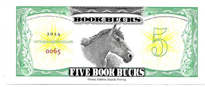 !!! RARR : SUA - FANTASY NOTE - 5 BOOK BUCKS 2014 - AUNC / CEA DIN SCAN