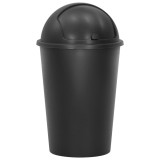 Cumpara ieftin Coș de gunoi single, negru, 50 L