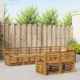vidaXL Seturi de canapele 8 pcs natural Lemn Solid de Acacia 3374994