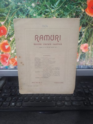 Ramuri, revistă literară ilustrată, anul VIII no. 1, 1 ian. 1913, Craiova, 181 foto