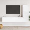VidaXL Set dulapuri TV, 3 piese, alb, lemn prelucrat 3078656