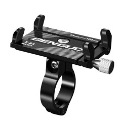 Suport de telefon pentru bicicleta, trotineta electrica, scuter sau motocicleta din aluminiu cu fixare ferma