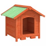 Cumpara ieftin Cusca de caine, maro, 65x65x61,5 cm, lemn masiv pin