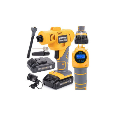 Compresor auto cu acumulator, 10 bari 16l/min 12V 1.5Ah, Powermat foto