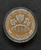 5000 Lire &quot;L&#039;Europa del Nuovo Millennio&quot; 1998, San Marino - Proof, G 4096, America de Nord