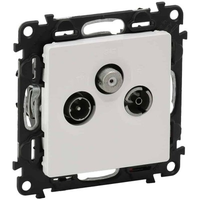 Priza TV-R-SAT conexiune stea Legrand Valena Life alb 753152 foto