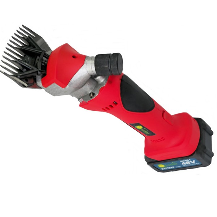 Masina de tuns oi cu 2 acumulatori, 48 V, 6000 mAh, accesorii incluse, cutie de transport si depozitare