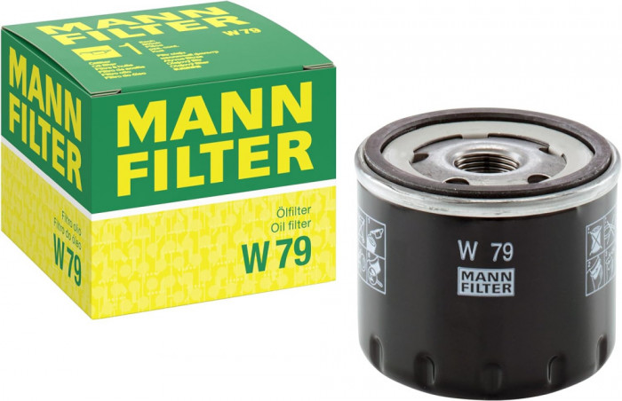 Filtru ulei Mann W 79 pentru Logan Sandero Duster 1.5 (E5)