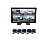 Cumpara ieftin Sistem de monitorizare cu display tactil 10.1 , BSD, 5 x camere AHD 720P, 12V-24V DC, 170 , IP67