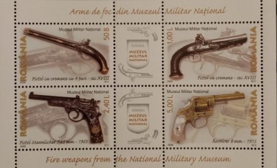 BC201, Romania 2008, bloc arme de foc foto