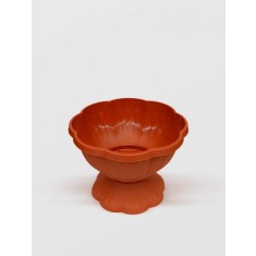 Ghiveci cu picior, STERK, 20x14 cm, Plastic Maro