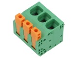 Regletă de conexiuni pt.PCB &icirc;n unghi 90&deg; 10mm piste: 3 51A