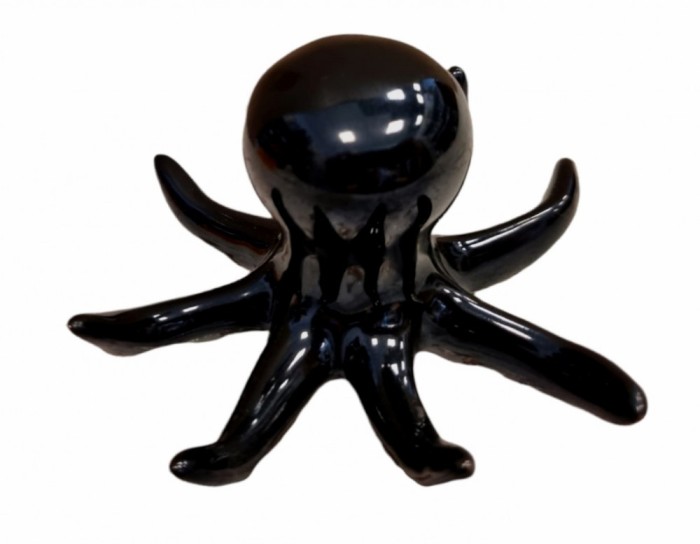 Statueta decorativa, Caracatita, Negru, 12 cm, DV027CN