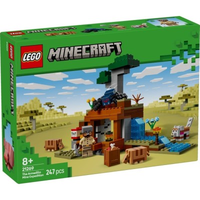 LEGO MINECRAFT EXPEDITIA DE MINERIT CU TATU 21269 foto
