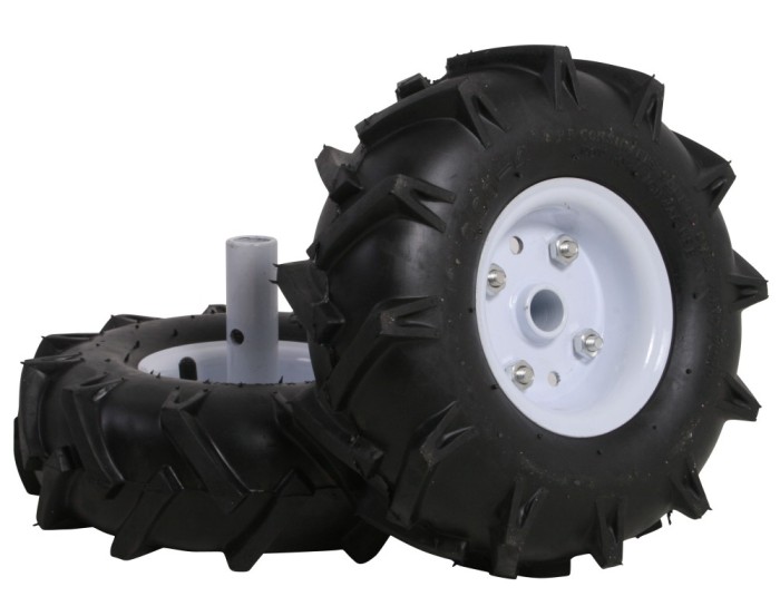 Texas Set 2 roti cauciuc 10&quot; pentru motosape Lilli si El-Tex 1800 ProAdvanced PowerfulTools