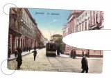 CP Bucuresti - Str. Lipscani, pana in 1918, animata, tramvai, stare buna, Necirculata, Fotografie