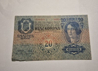 20 Kronen Korona Coroane 1913 foto