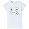 Tricou pentru copii, albastru deschis, 116, vidaXL