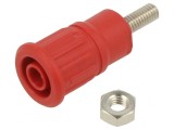 Soclu Banană 4mm 32A 1kV Roșu Izolat