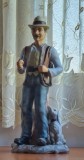 V&acirc;nătorul cu c&acirc;inele - decoratiune vintage