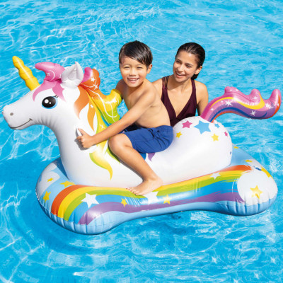 Intex Jucărie de piscină unicorn ride-on, 163x86 cm foto