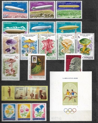 C2878 - lot timbre neuzate,serii complete Romania foto