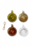 Ferm LIVING set de globuri de crăciun Twirl Ornaments 4-pack