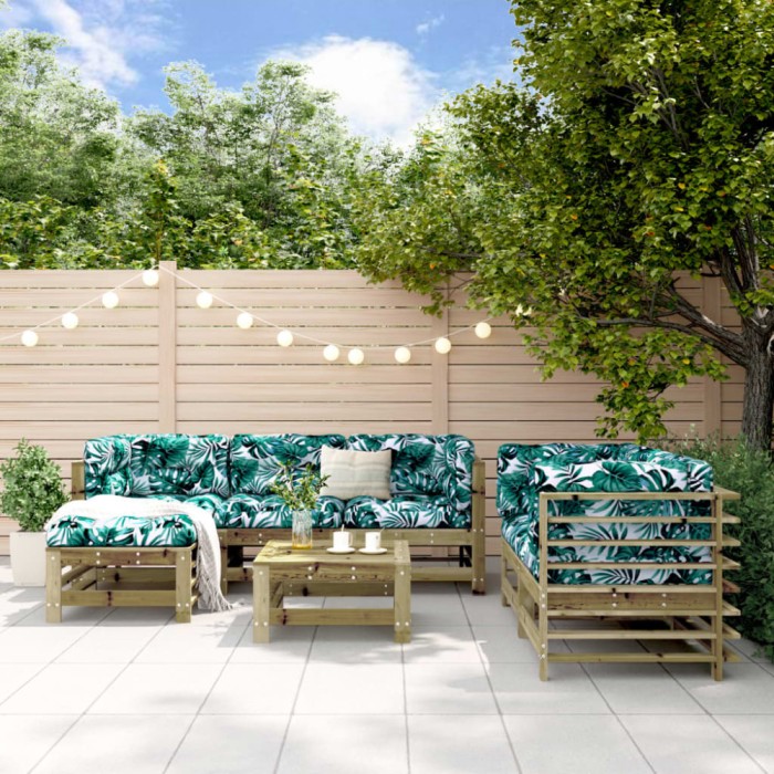 Gossi set mobilier de gradina, 7 piese, lemn de pin tratat