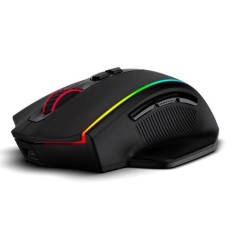 Mouse gaming wireless si cu fir Redragon Vampire Elite negru iluminare RGB foto