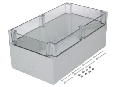 Carcasă universală gri 200x360x151mm IK08 foto