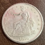 C50 - Moneda foarte veche - America - 1 silver dollar - replica a unei monede celebre - 1876