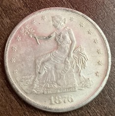 C50 - Moneda foarte veche - America - 1 silver dollar - replica a unei monede celebre - 1876