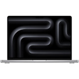 Laptop Apple MacBook Pro 14 cu procesor Apple M3 Max, 16 nuclee CPU si 40 nuclee GPU, 64GB, 1TB SSD, Silver, INT KB, 96W USB-C