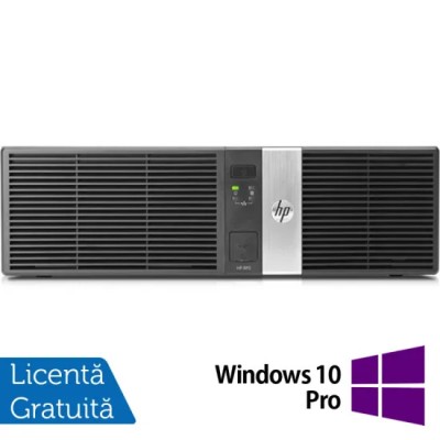 Calculator Refurbished HP Retail System RP5810 SFF, Intel Core i5-4570S 2.90GHz, 8GB DDR3, 128GB SSD, 4 x Serial Port, 1 x 24 Volt USB, 3 x 12 Volt US foto